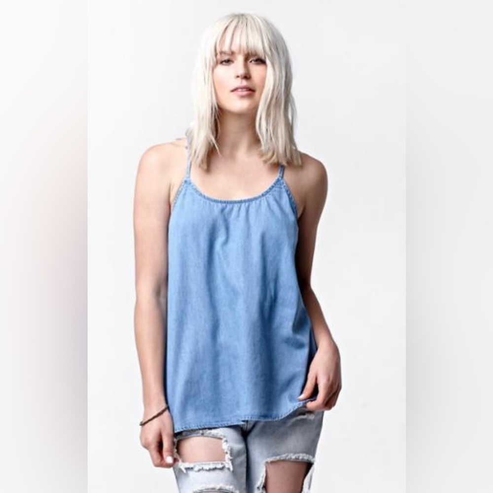 Bullhead Denim Chambray Top